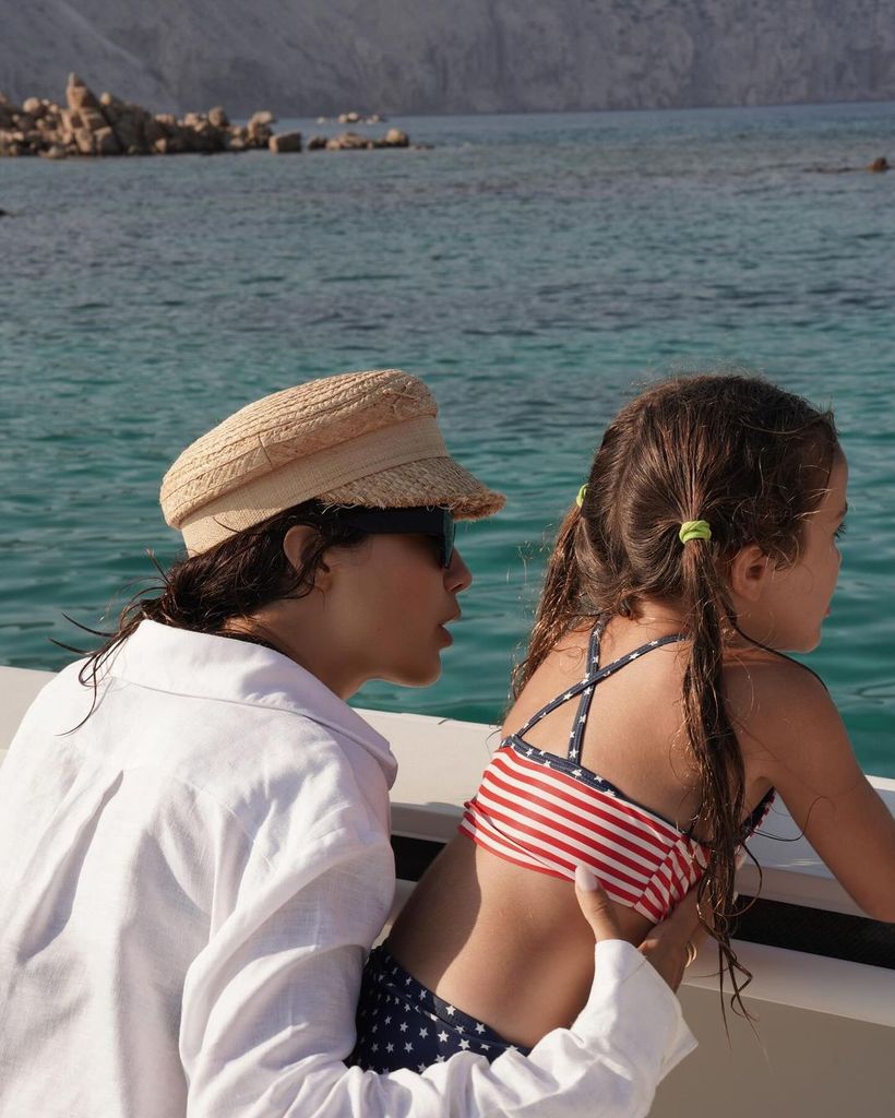 Sharon Fonseca y su familia de vacaciones 