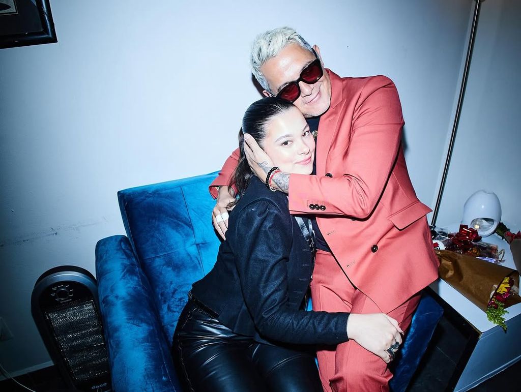 Alejandro Sanz y su hija Manuela