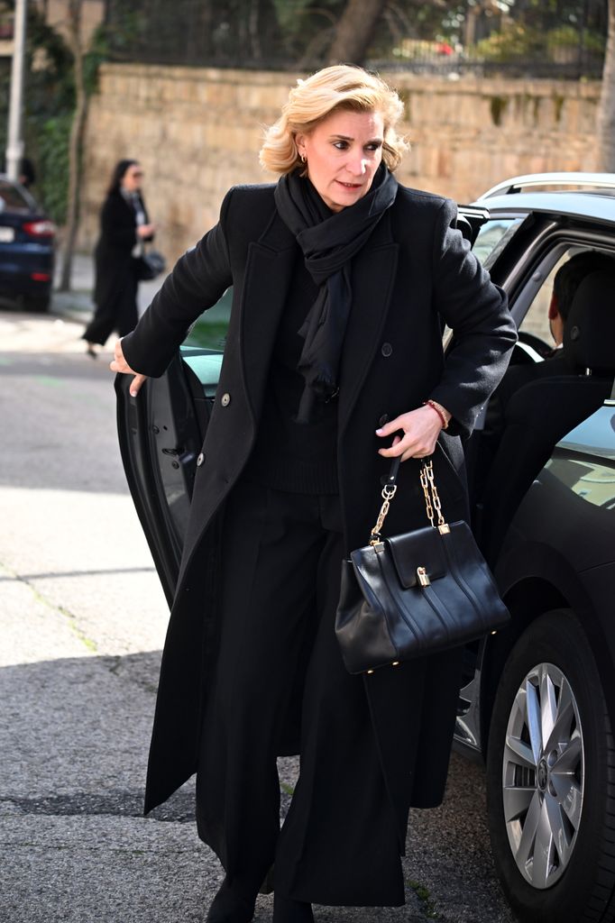 María Zurita en el homenaje en Madrid a la princesa Irene de Grecia 