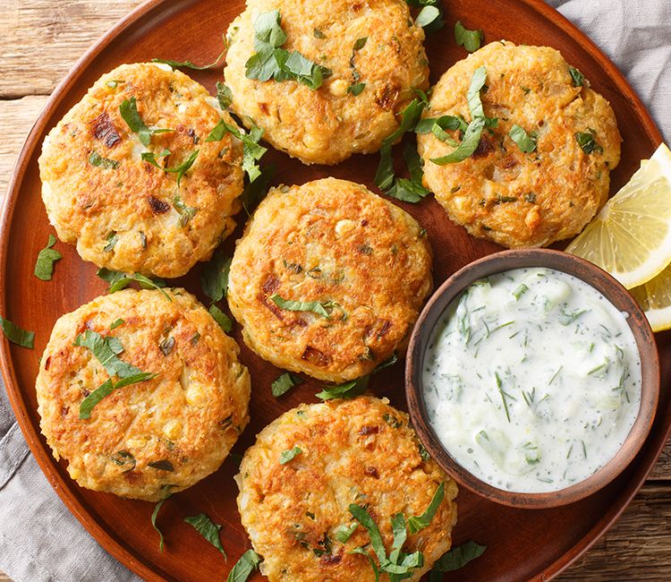 Falafel con 'tzatziki'
