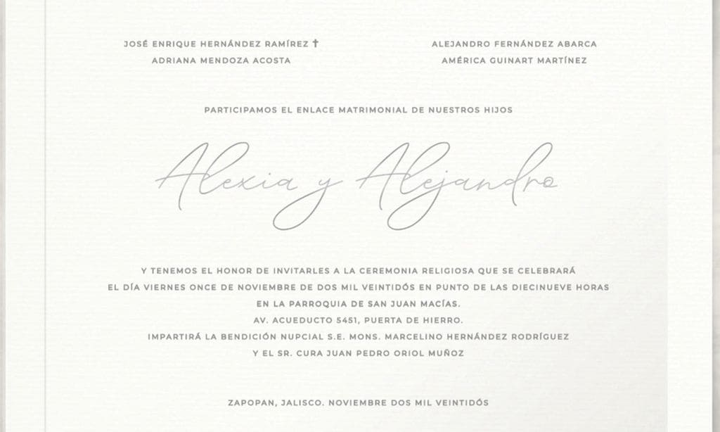 Boda Alex Fernández y Alexia Hernández