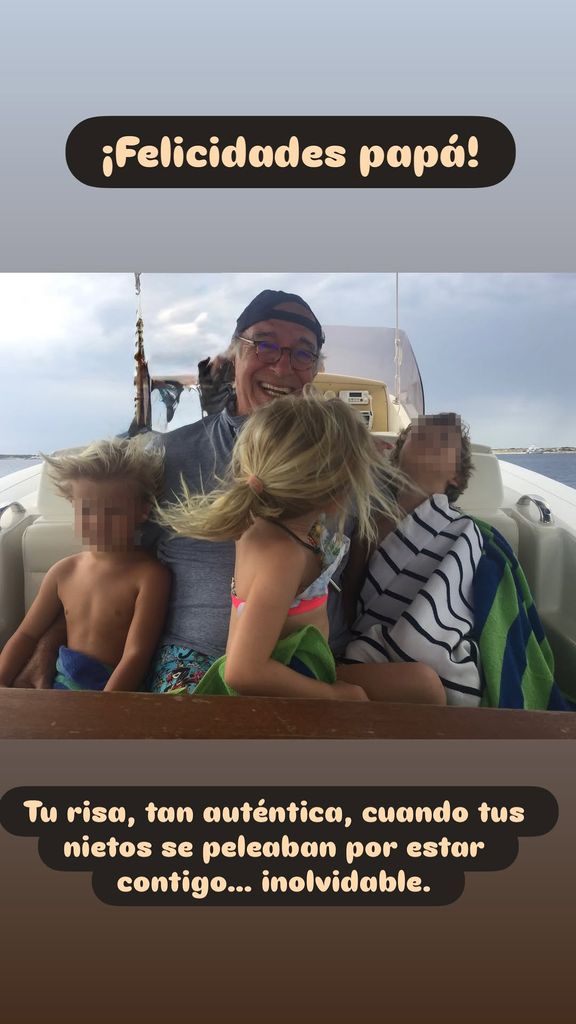 Felicitación de Carla Goyanes a su padre, en el que habría sido su 81 cumpleaños