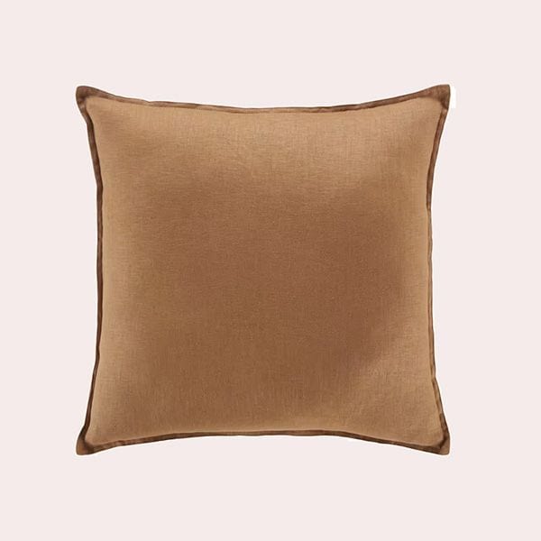 Cojín de Lino Lavado Color Moka de Maisons du Monde