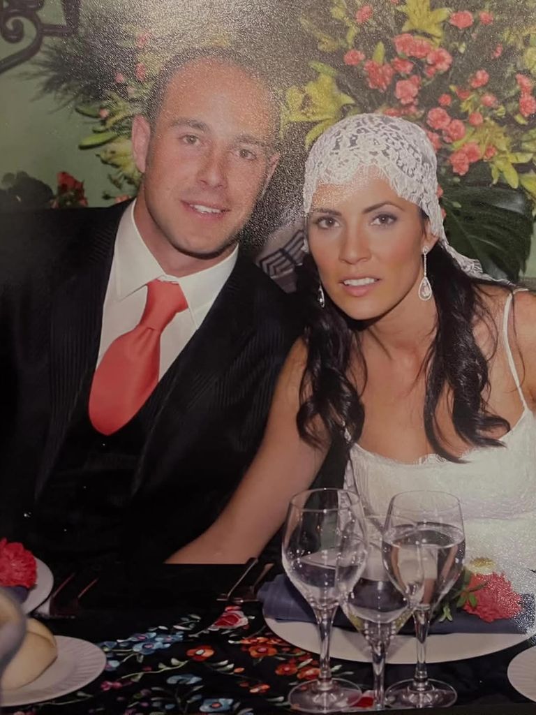Pepe Reina y Yolanda Ruiz, en su boda en 2006