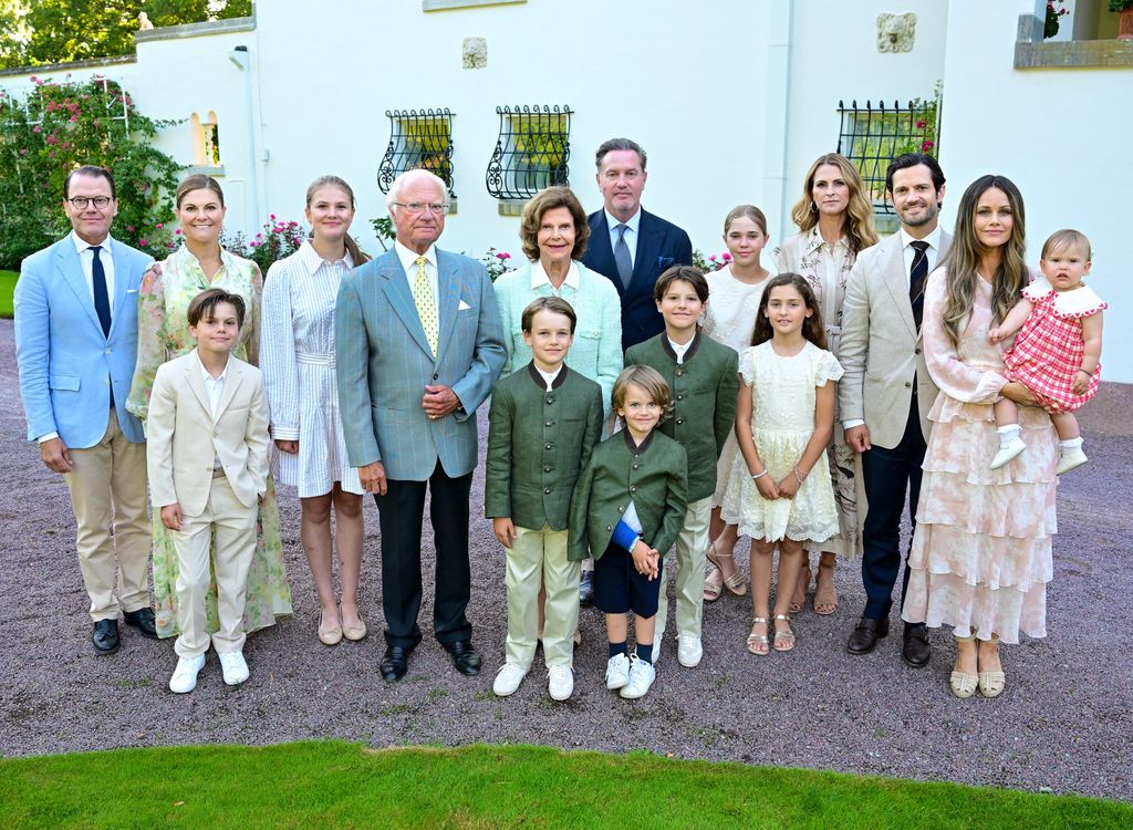 La familia real sueca, en su último posado veraniego