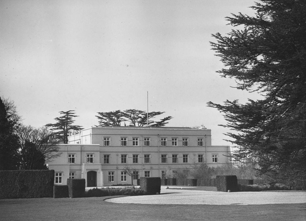 El Royal Lodge en el Great Park, en Windsor, en una foto de 1948.