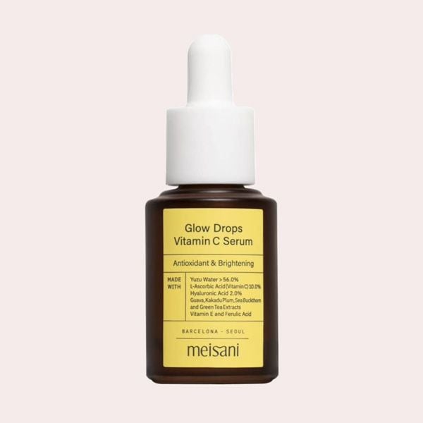 EL MEJOR SÉRUM CON VITAMINA C PARA PIELES SENSIBLES: Glow Drops Vitamin C Serum de Meisani