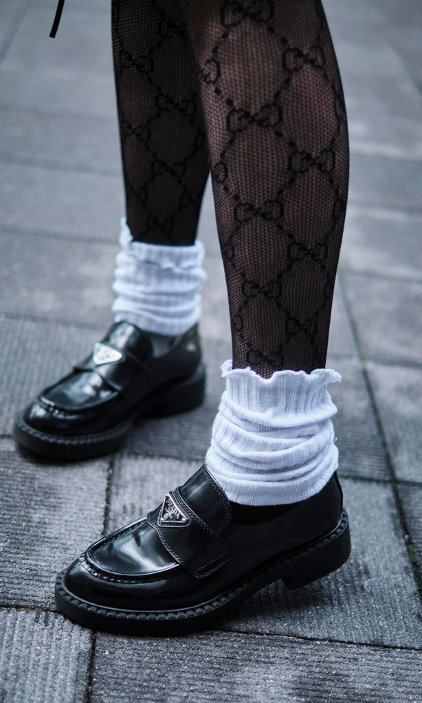 mocasines calcetines y medias