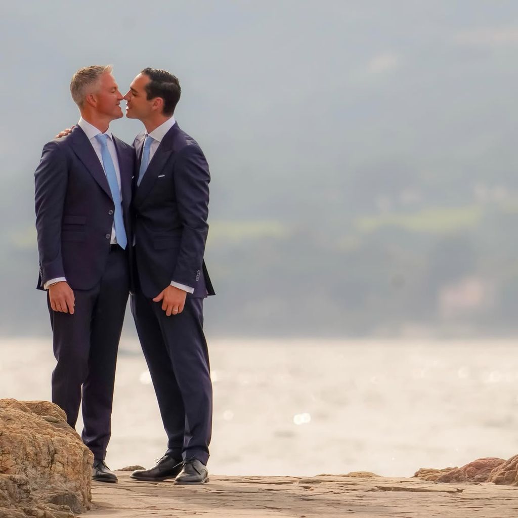  Ralf y Étienne, muy cariñosos tras contraer matrimonio