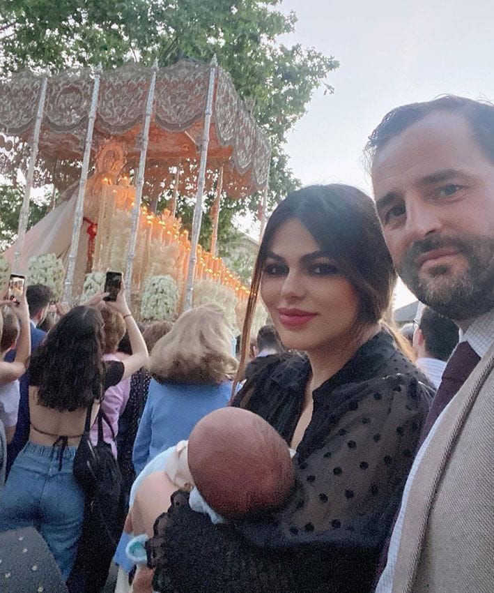 Marisa Jara, novio y bebé Semana Santa