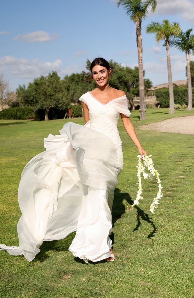Anna Padilla, en el día de su boda