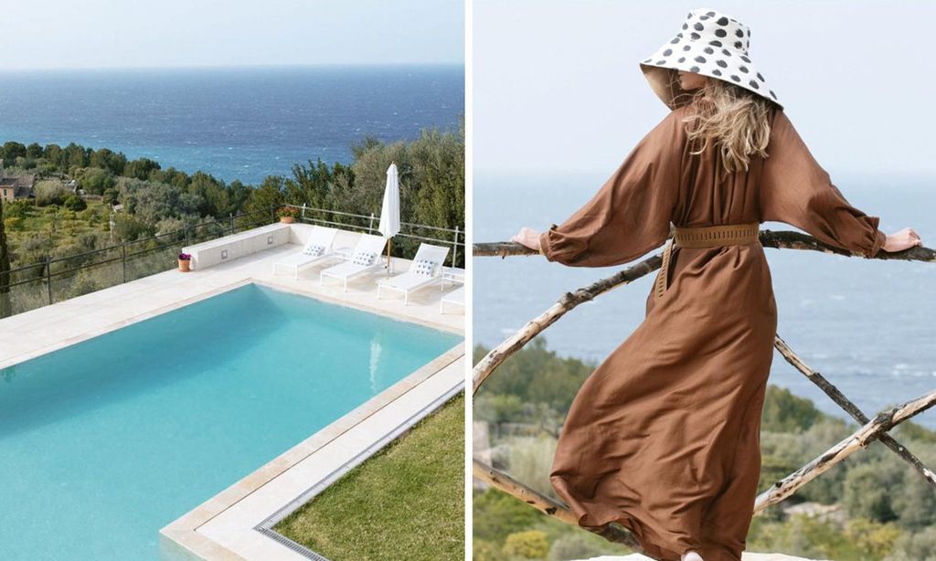 Andrea Pascual posa en su casa de Mallorca en ¡HOLA! Living
