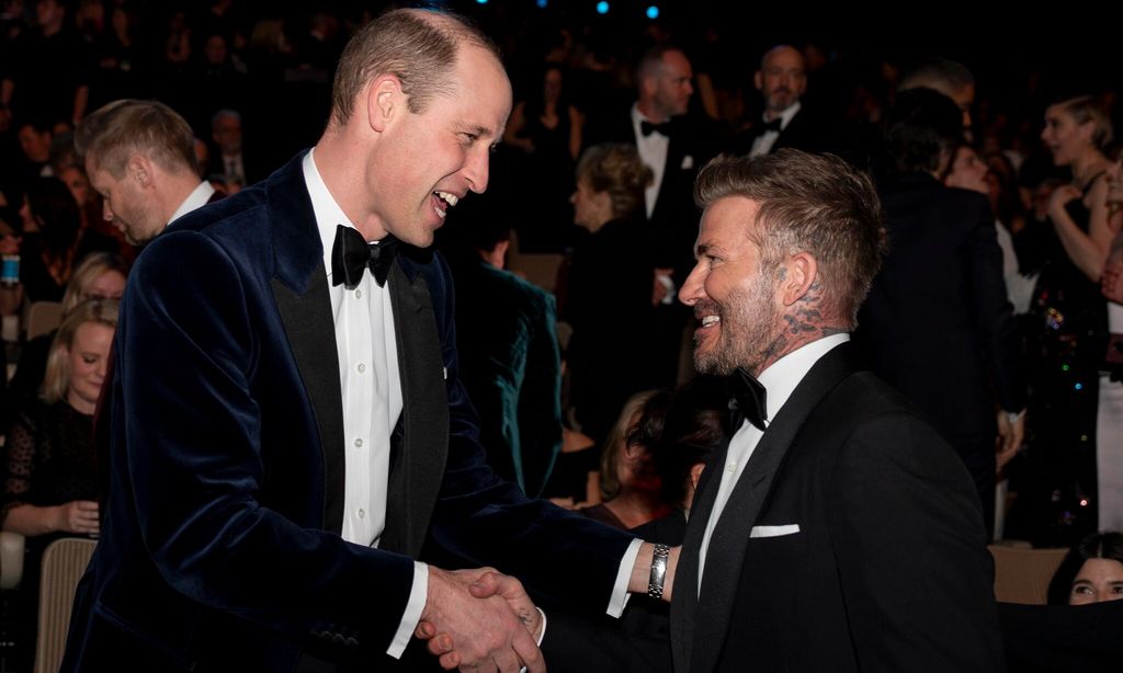 El príncipe William y David Beckham