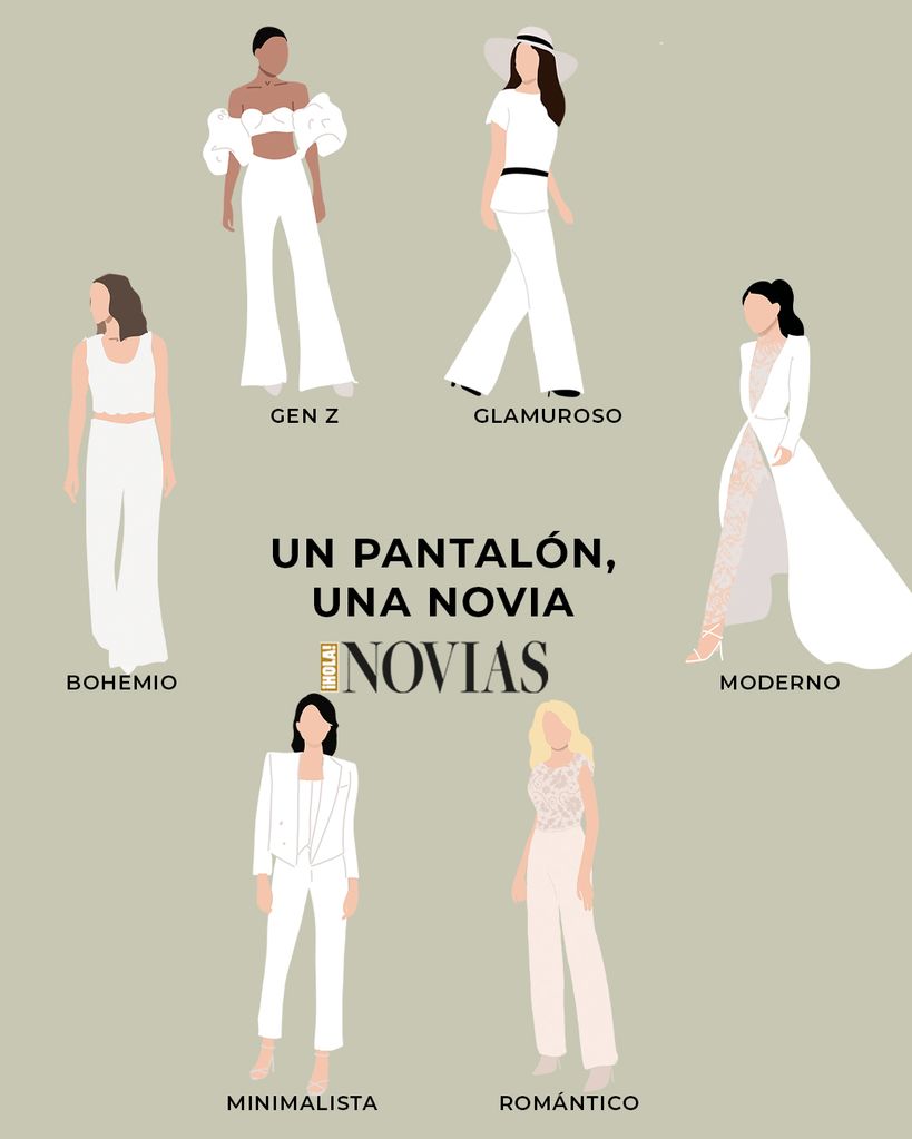 Novias con pantalón