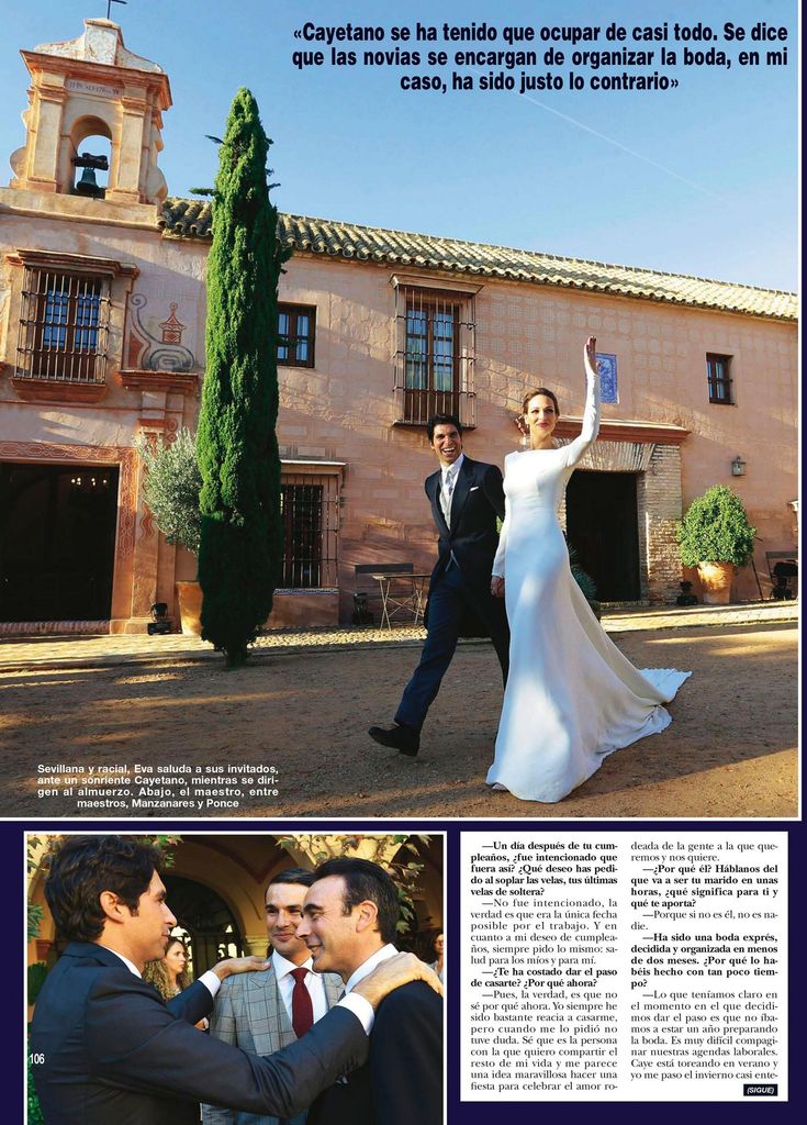 Boda Eva González y Cayetano Rivera HOLA PLUS