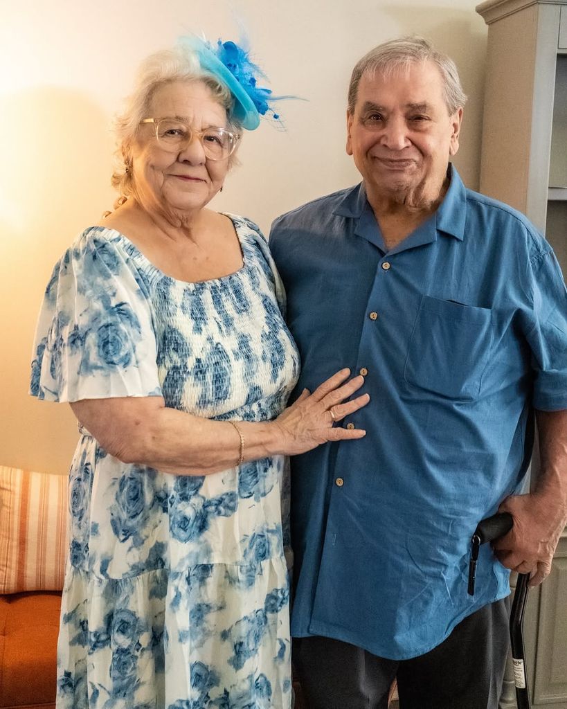 Charley Scalies junto a su mujer.
