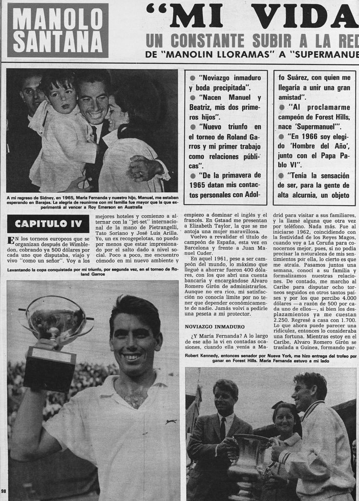 Manolo Santana memorias 4 HOLA PLUS
