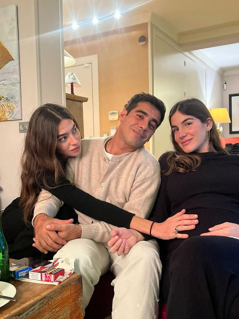 Alberto con su mujer y su hermana las pasadas Navidades