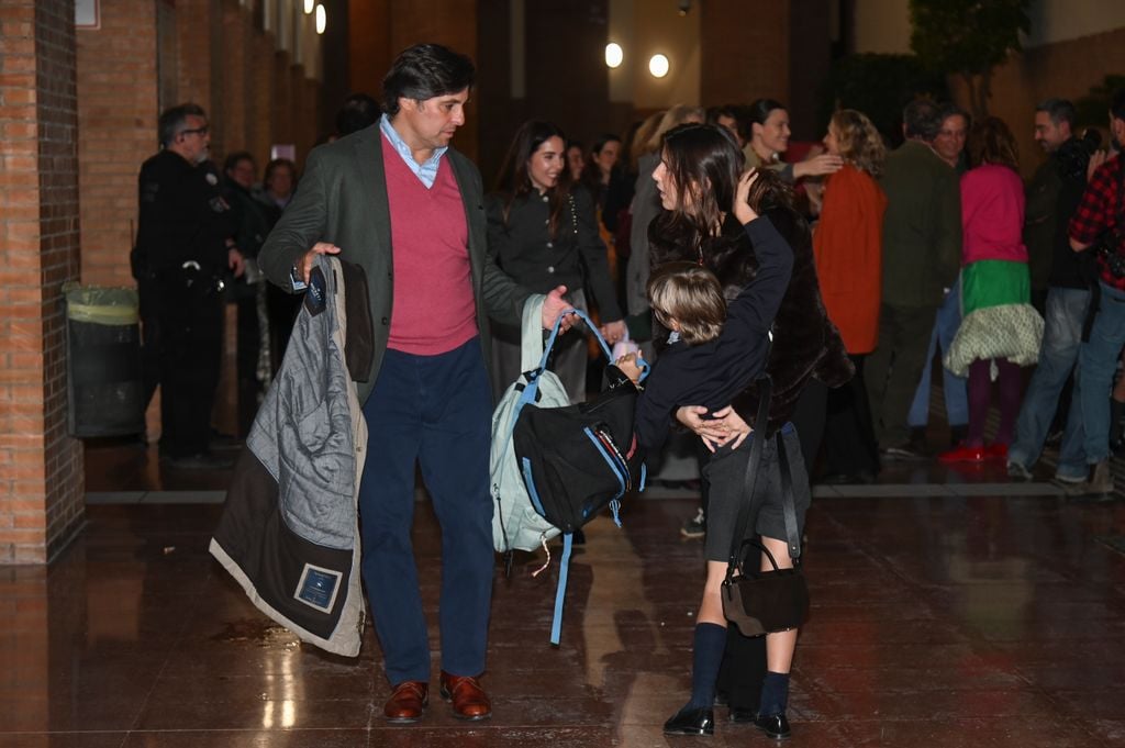 Fran Rivera con su hija Tana y su hijo Curro