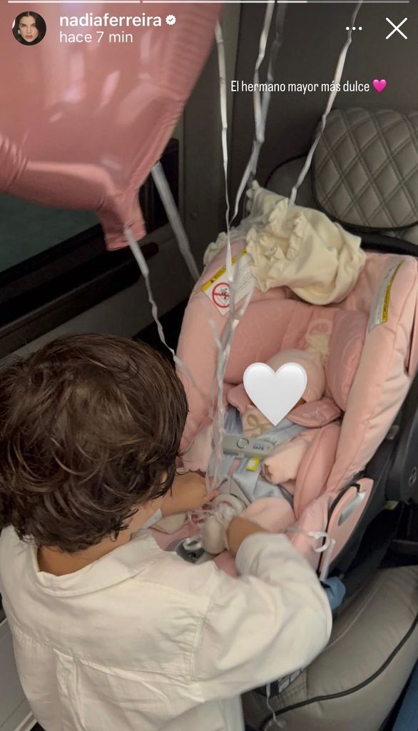 Nadia Ferreira captó el momento exacto en el que Marquitos se encuentra con la pequeña Myla. 