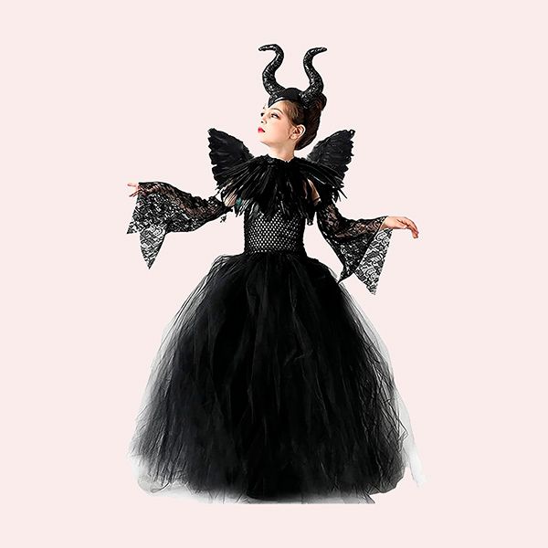 MAXHJX Disfraz Maléfica para Niñas