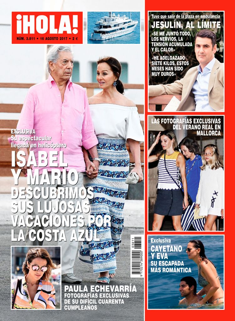 Mario Vargas Llosa e Isabel Preysler  en la Costa Azul