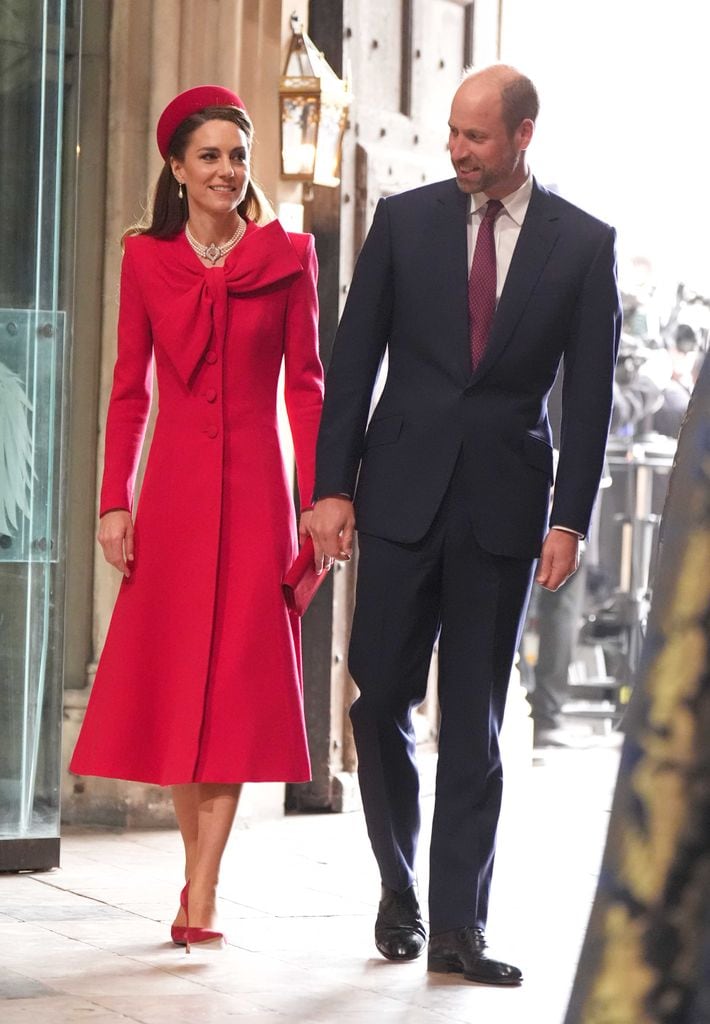 Kate Middleton y el príncipe William.