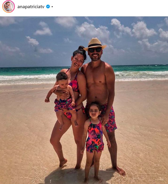 Ana Patricia Gámez y sus hijos