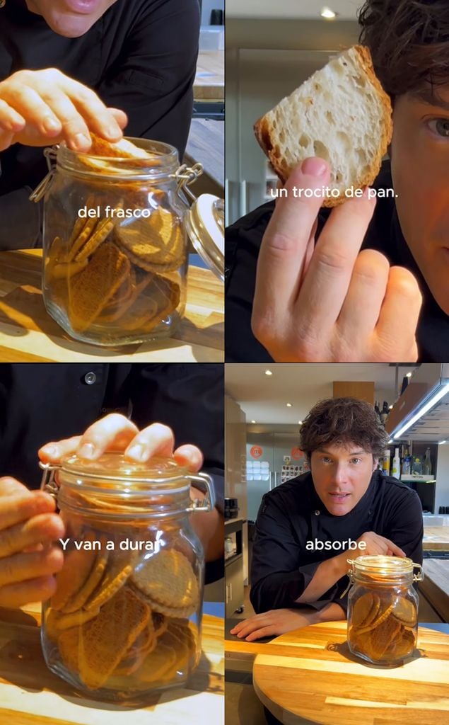 Jordi, en distintos momentos de su vídeo. 