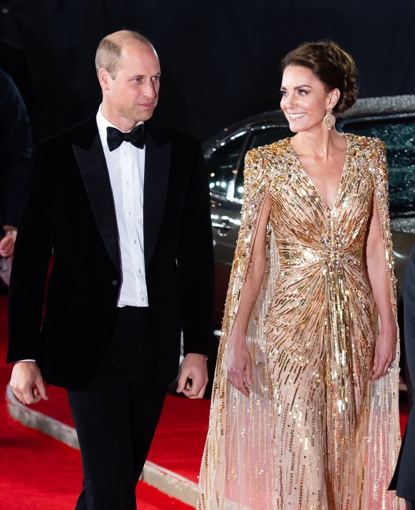 Kate Middleton, princesa de Gales, en la premiere de James Bond "No Time To Die" en Londres, 2021.