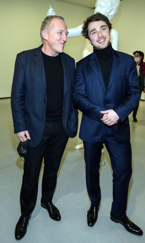 Francois-Henri Pinault y su hijo, Francois Pinault Jr.