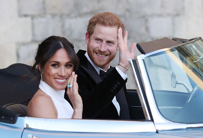Príncipe Harry y Meghan Markle el día de su boda