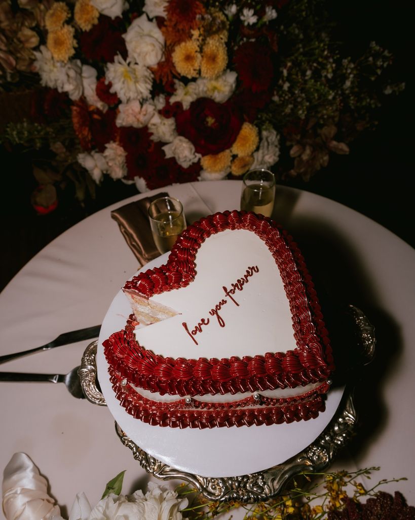 Tartas de boda corazón