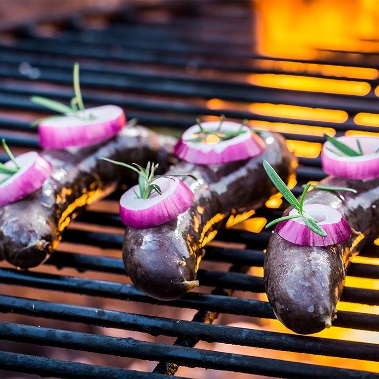 Morcillas a la brasa
