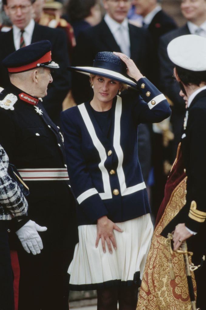 La princesa Diana en Inglaterra en 1993. 