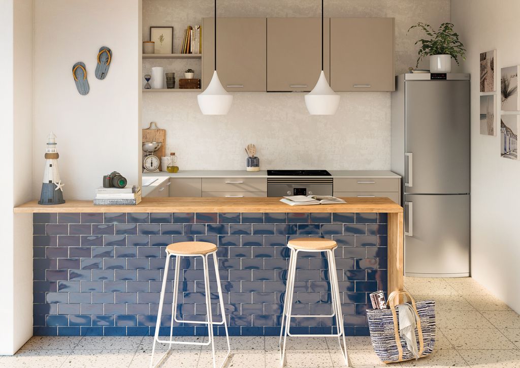 Cocina con barra