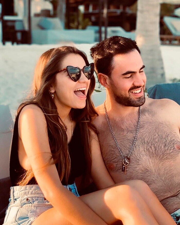 Sofia Castro y su novio Pablo Bernot