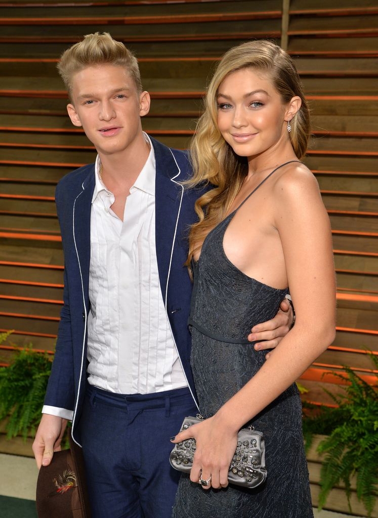 Gigi Hadid, junto al que fuera su novio Copy Simpson, en 2014.
