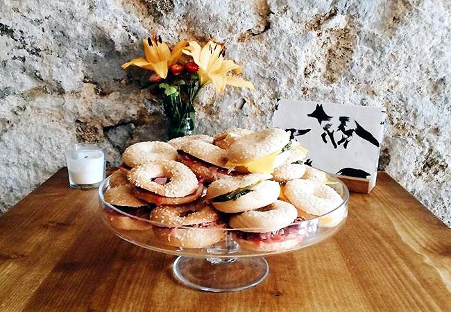 Bagels variados, en el café-restaurante 'Valentín'. 