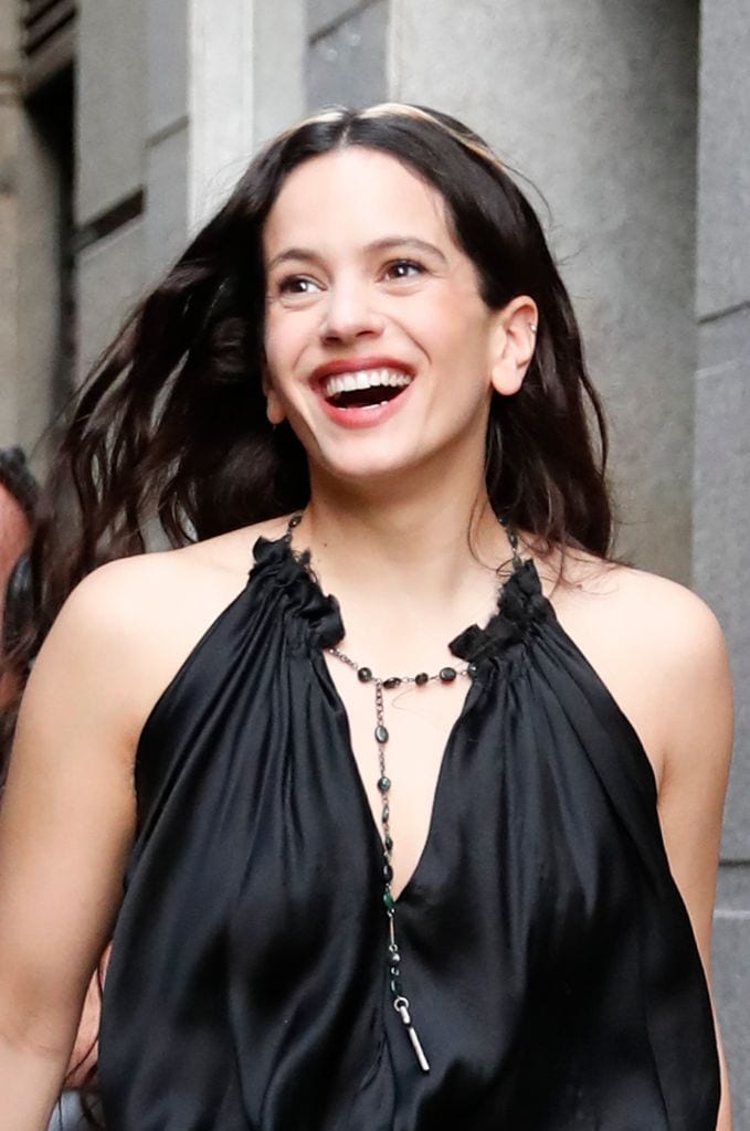 Rosalia arriving La Revuelta tv show in Madrid on Monday, 10 November 2025.