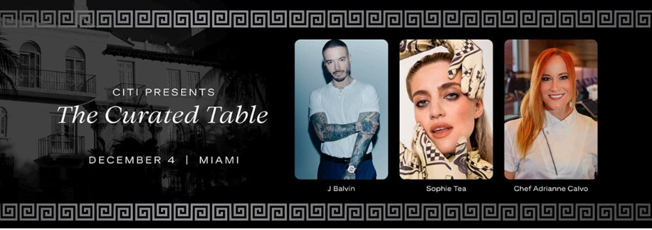 Una noche mágica con  J Balvin, Sophie Tea y la chef Adrianne Calvo
