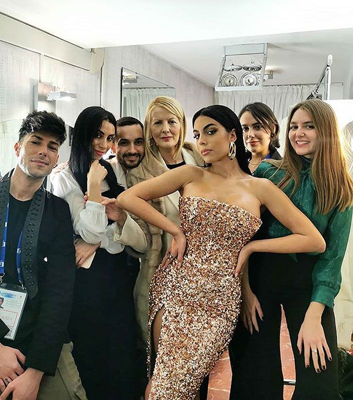 ¡Entre bambalinas! Georgina Rodríguez muestra el 'backstage' del Festival de San Remo