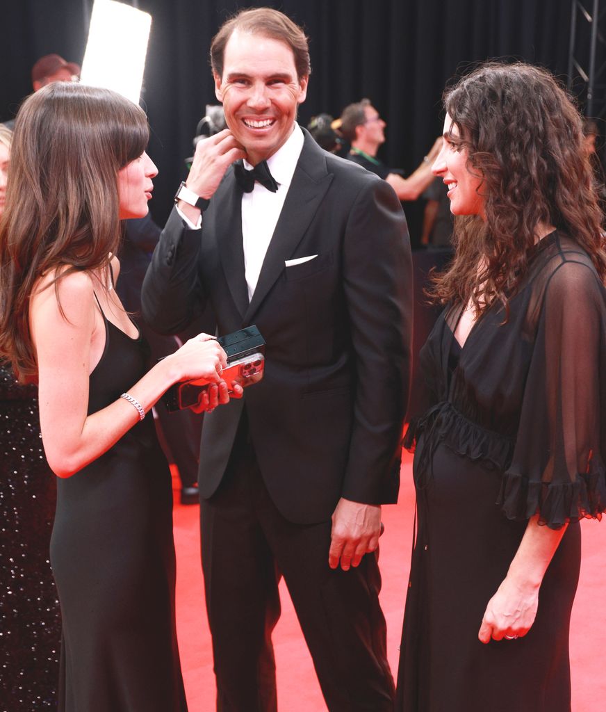 Rafa Nadal and Mery Perelló are seen at the Laureus World Sports Awards Madrid 2025 at Galería de Cristal on April 21, 2025 in Madrid, Spain. (Photo by Patricia J. Garcinuno/Getty Images for Laureus)