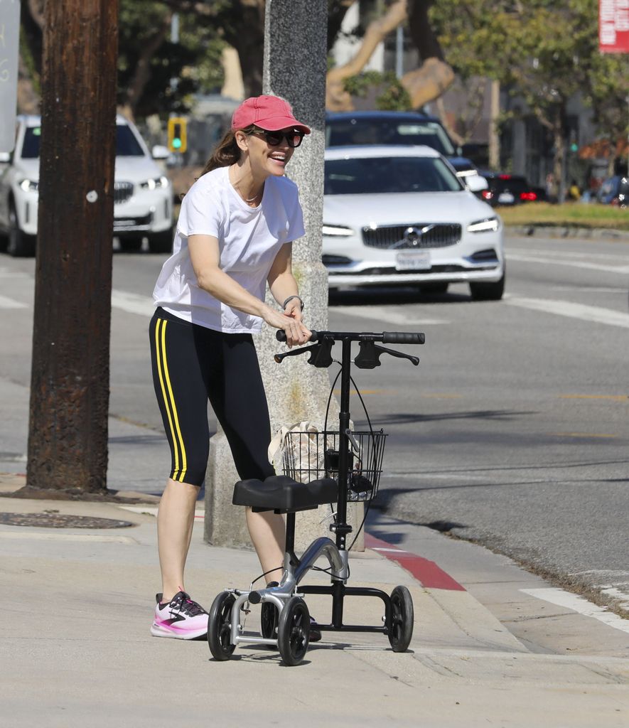 Jennifer Garner se aseguró d que su hija Violet pudiera moverse cómodamente..