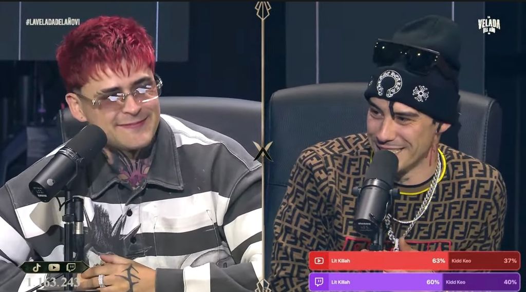 El rapero argentino Lit Killah con el artista español Kidd Keo