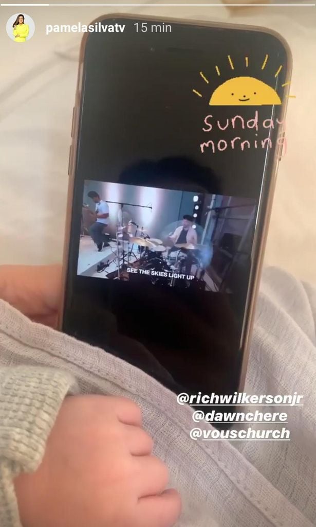 Pamela Silva Conde y su bebé