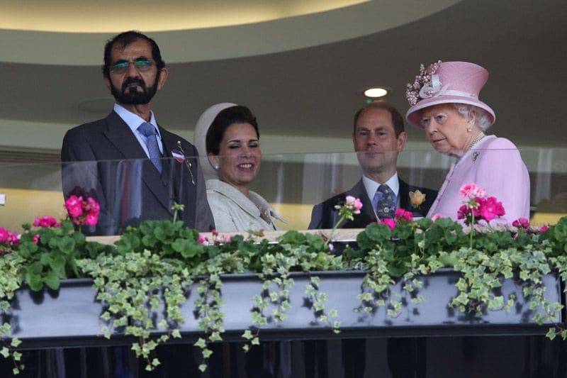 Haya de Jordania y el emir de Dubái