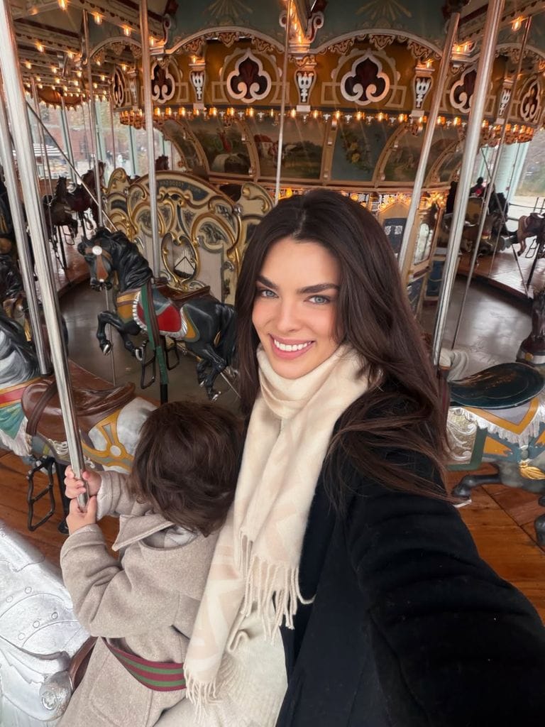 Nadia Ferreira y su hijoto Marquitos lucieron de lo más unidos mientras recorrían la 'Gran Manzana'