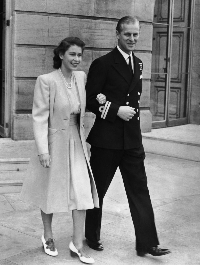 La reina Isabel II junto a Felipe de Edimburgo