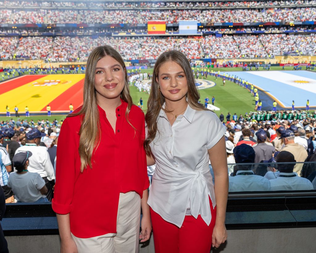 La princesa Leonor y la infanta Sofía en Nueva York para celebrar el Mundial